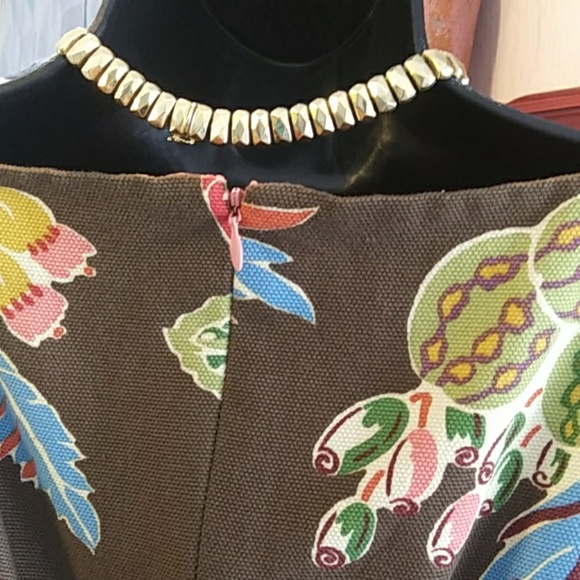 Talbot size 4 sleeveless print pique dress EUC - Picture 2 of 2